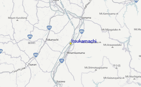 Itsukamachi Location Map