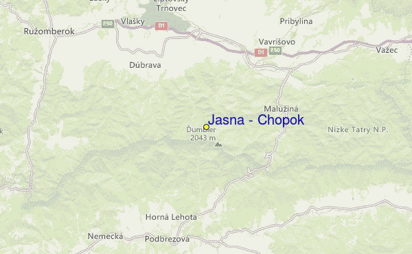 Jasná - Chopok Location Map