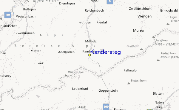 Kandersteg Location Map