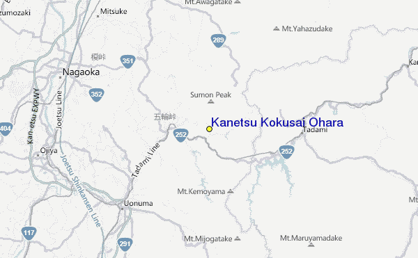 Kanetsu Kokusai Ohara Location Map
