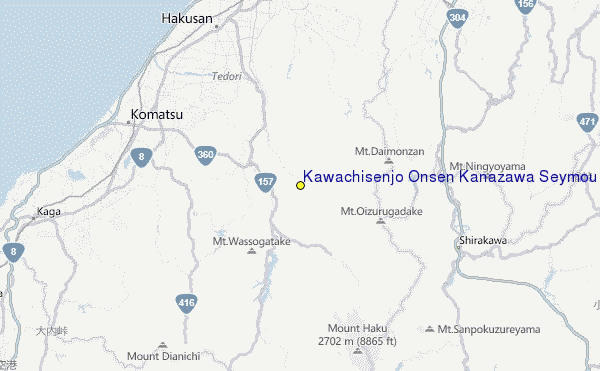 Kawachisenjo Onsen Kanazawa Seymour Location Map