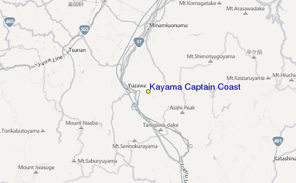 Kayama Captain Coast Location Map