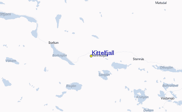 Kittelfjall Location Map