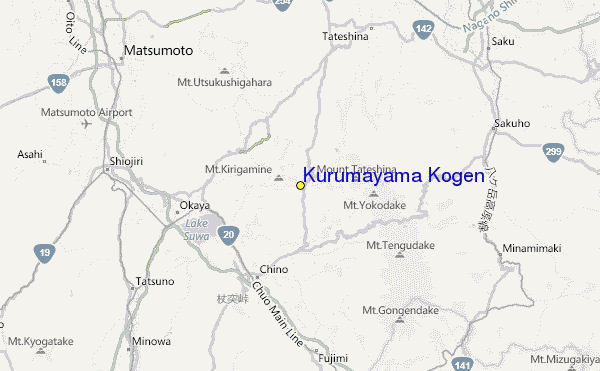 Kurumayama Kogen Location Map
