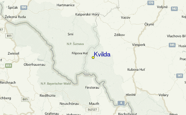 Kvilda Location Map