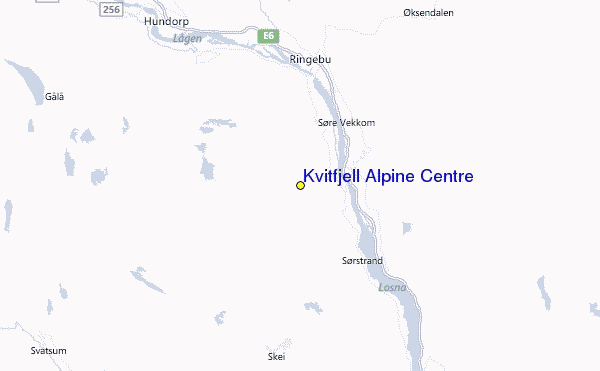 Kvitfjell Alpine Centre Location Map
