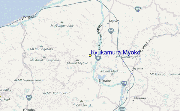 Kyukamura Myoko Location Map
