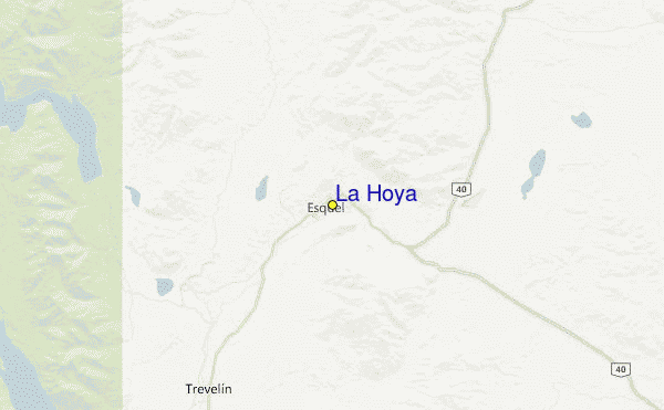 La Hoya Location Map