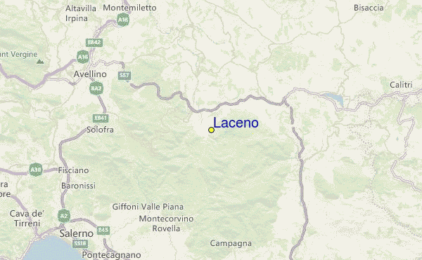 Laceno Location Map