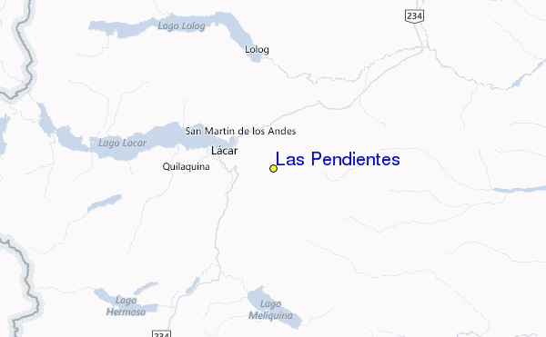 Las Pendientes Location Map