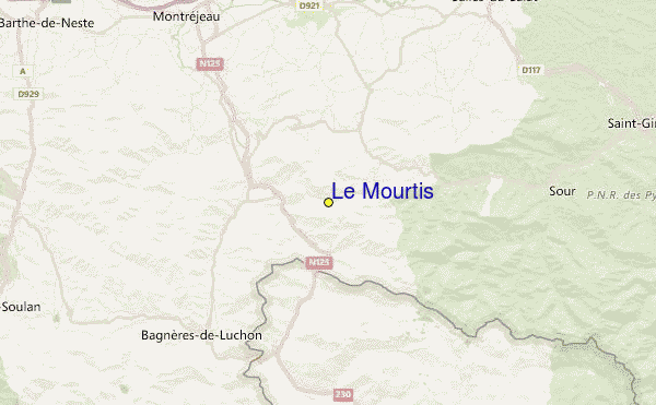 Le Mourtis Location Map