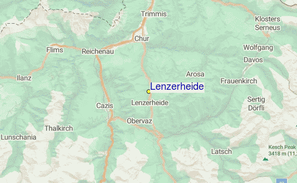 Lenzerheide Location Map