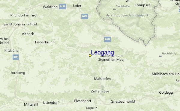 Leogang Location Map