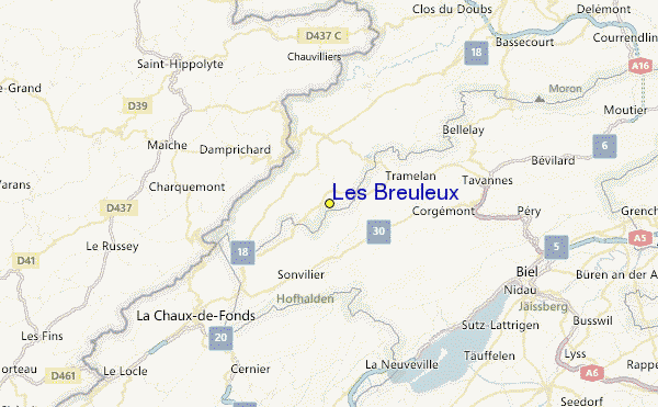 Les Breuleux Location Map