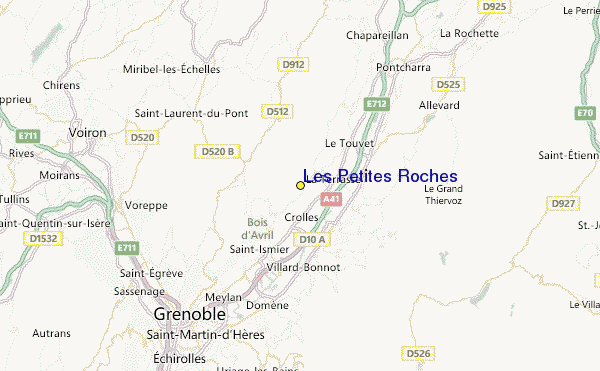 Les Petites Roches Location Map