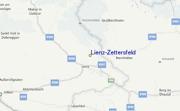 Lienz/Zettersfeld Location Map