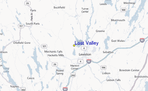 Lost Valley Location Map