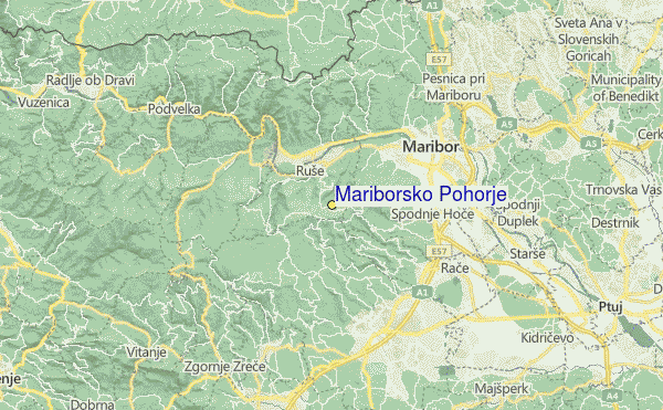 Mariborsko Pohorje Location Map