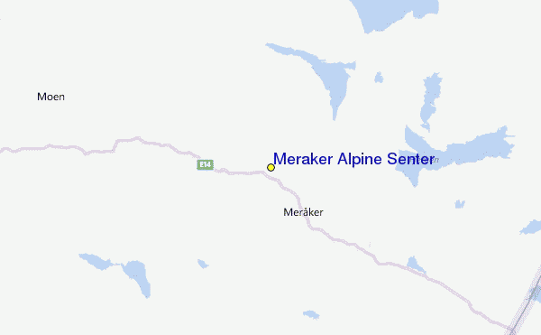 Meraker Alpine Senter Location Map