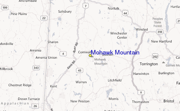 Mohawk Mountain Location Map