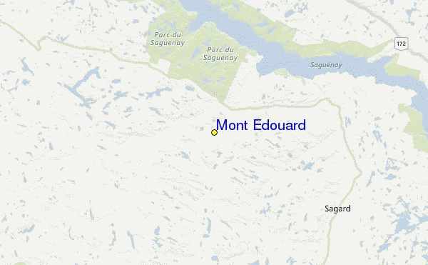 Mont Edouard Location Map