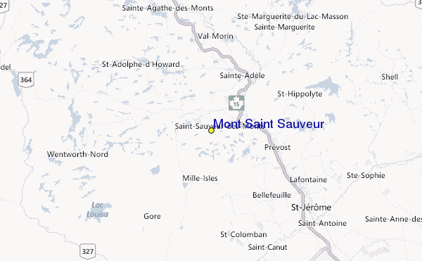 Mont Saint Sauveur Location Map