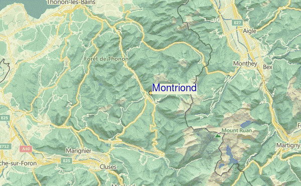 Montriond Location Map