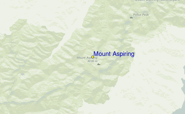 Mount Aspiring Location Map