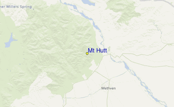 Mt Hutt Location Map