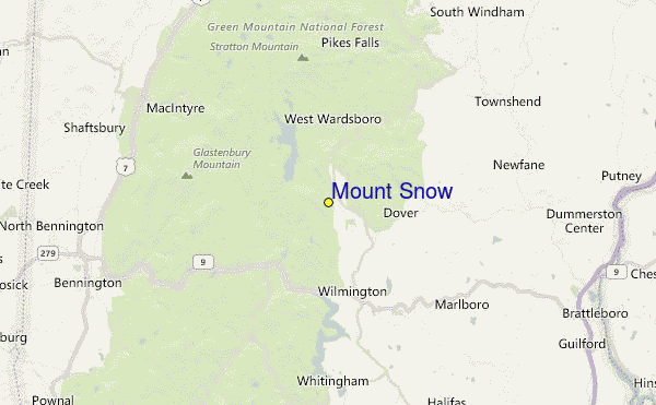 Mount Snow Location Map