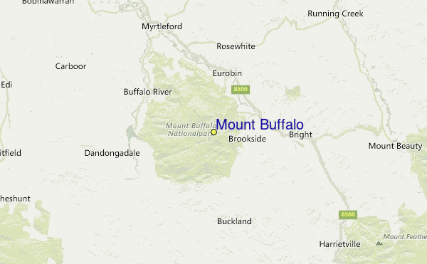 Mount Buffalo Location Map
