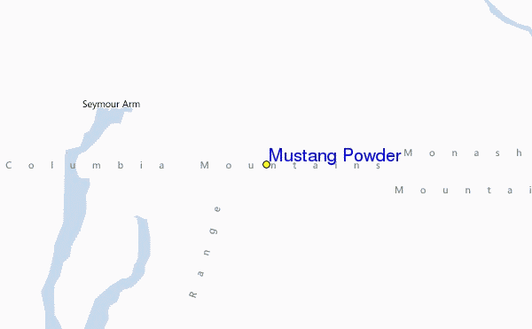 Mustang Powder Location Map