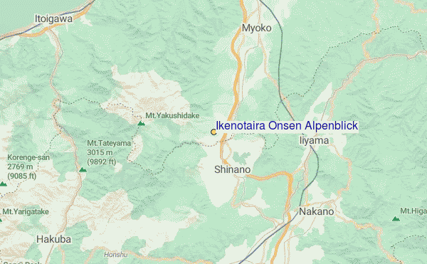 Myoko Ikenotaira Onsen Location Map