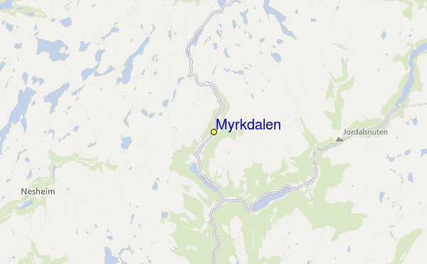 Myrkdalen Location Map