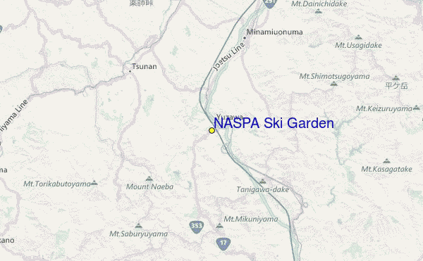 NASPA Ski Garden Location Map