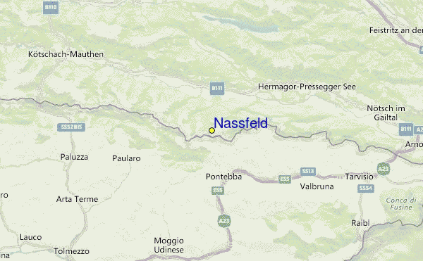 Nassfeld Location Map