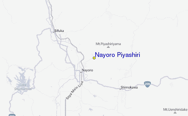 Nayoro Piyashiri Location Map