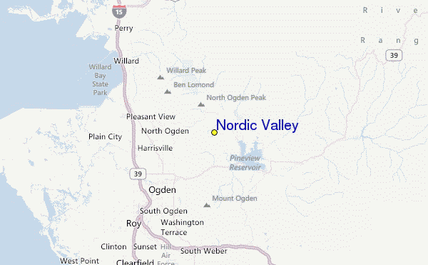 Nordic Valley Location Map