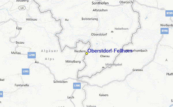 Oberstdorf-Fellhorn Location Map