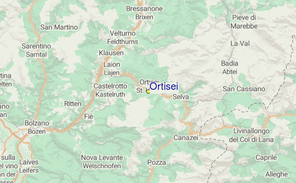 Ortisei Location Map