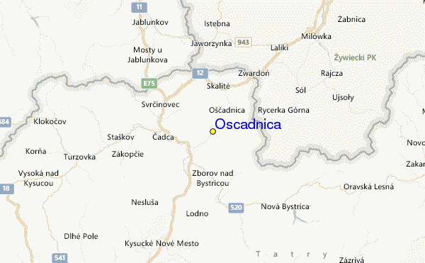 Oščadnica Skigebied Gids, Lokaliteitkaart en Oščadnica Skivakantie