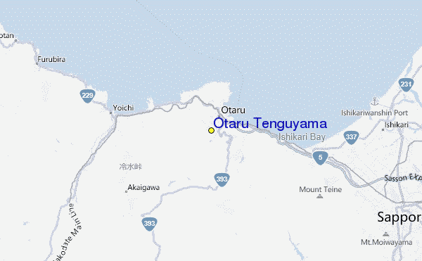 Otaru Tenguyama Location Map