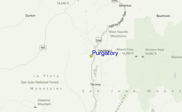 Purgatory Location Map