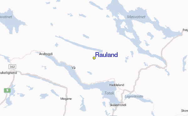 Rauland Location Map