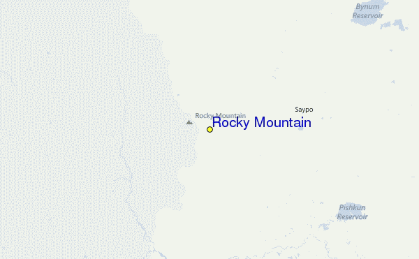 Rocky Mountain Location Map