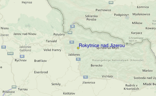 Rokytnice nad Jizerou Location Map