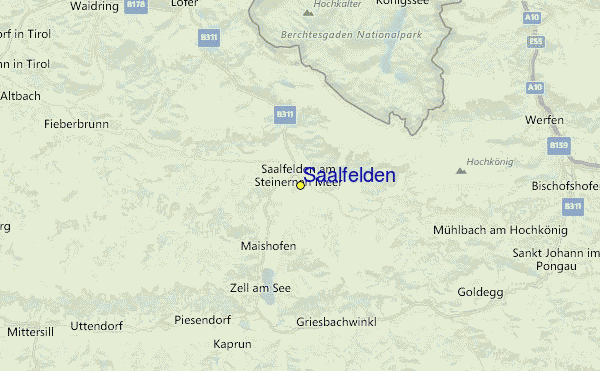 Saalfelden Location Map