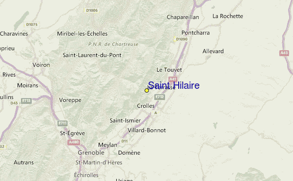 Saint Hilaire Location Map
