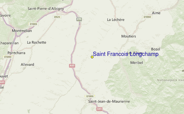 Saint François Longchamp Location Map