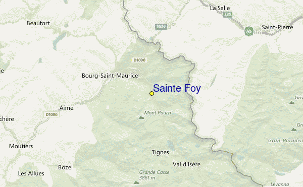 Sainte Foy Location Map